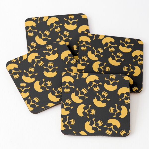 Item preview, Black And Yellow Skull Pattern designed and sold by TMBTM.