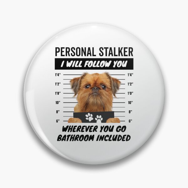 Item preview, Personal Stalker Dog – Brussels Griffon designed and sold by More Cute Dogs.