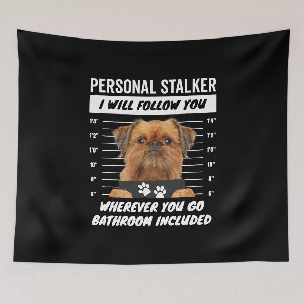 Item preview, Personal Stalker Dog – Brussels Griffon designed and sold by More Cute Dogs.