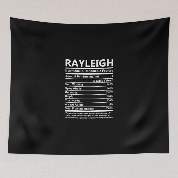 Item preview, Rayleigh Name T Shirt - Rayleigh Nutritional And Undeniable Factors Gift Item Tee designed and sold by masondilla.