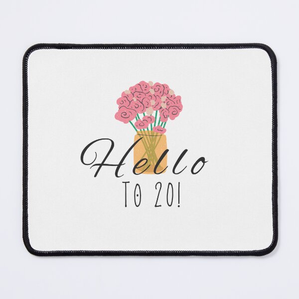 Item preview, Hello Twenty - 20th Birthday - Twentieth Birthday designed and sold by The Red Nox.