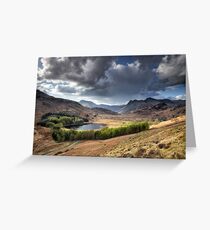 Blea Tarn and Langdale Pikes Greeting Card