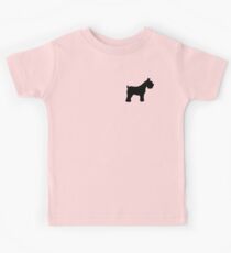 Tiny Black Schnauzers Kids Tee