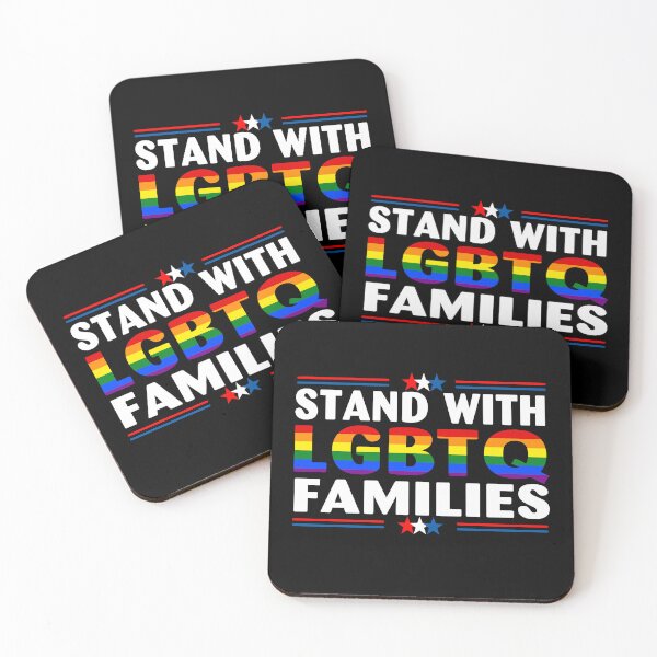 Item preview, Stand with LGBTQ Families LGBT Flag US Flag support designed and sold by deulivalin44.