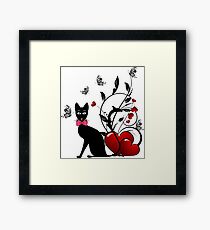 Cute cat 02 Framed Print