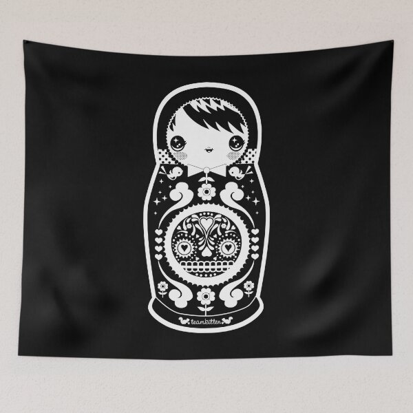 Item preview, For Mens Womens Baabaabushka White Flowers Matryoshka Design designed and sold by Weissnat1982.