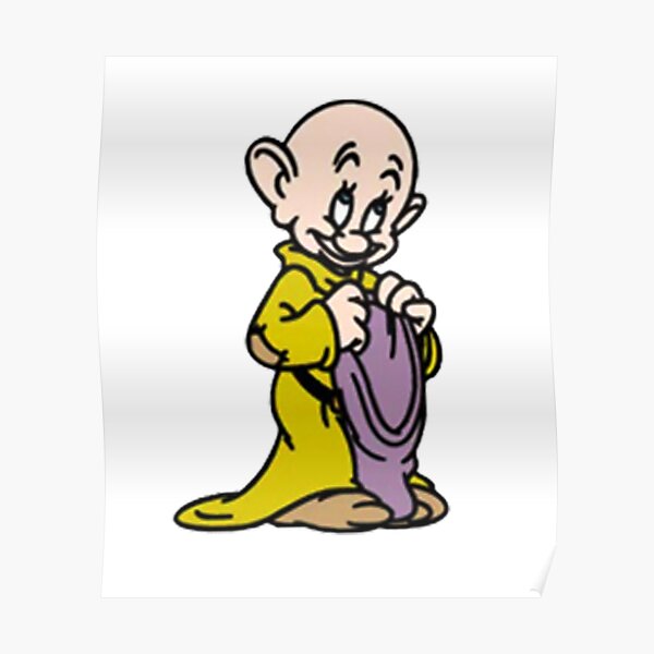 Cute Dopey Poster For Sale By Mayagibson Redbubble 