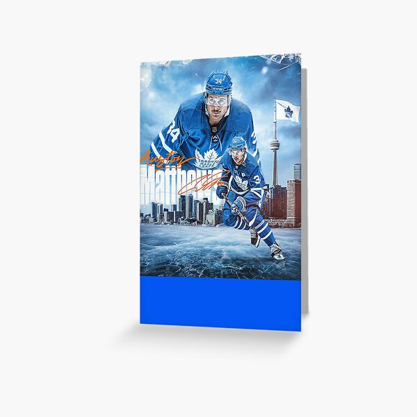 Auston Matthews Hockey Paper Poster Maple Leafs - Auston Matthews - Pin