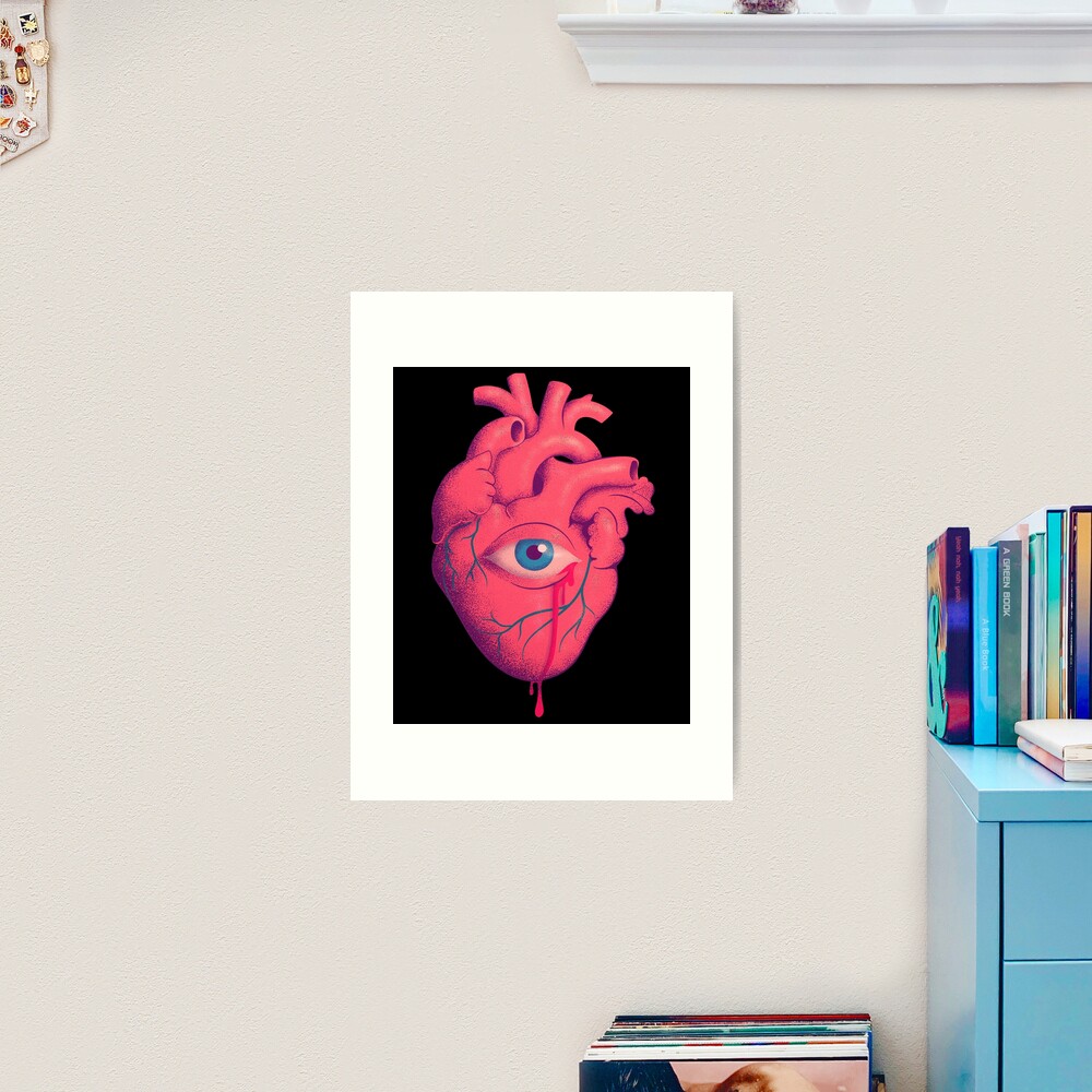 Weirdcore Drippy Heart | Poster