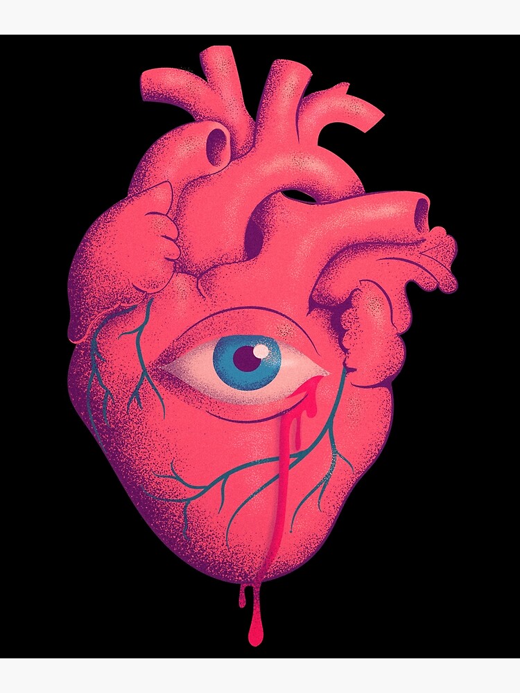 Weirdcore Drippy Heart | Poster