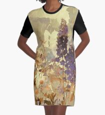 Vestido camiseta floral sur beige / floral en beige