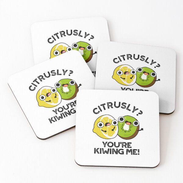 Item preview, Citrusly You're Kiwiing Me Funny Fruit Puns  designed and sold by punnybone.