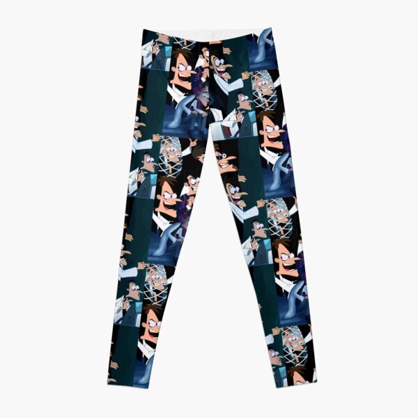 Doofenshmirtz phineas and ferb collage design Leggings