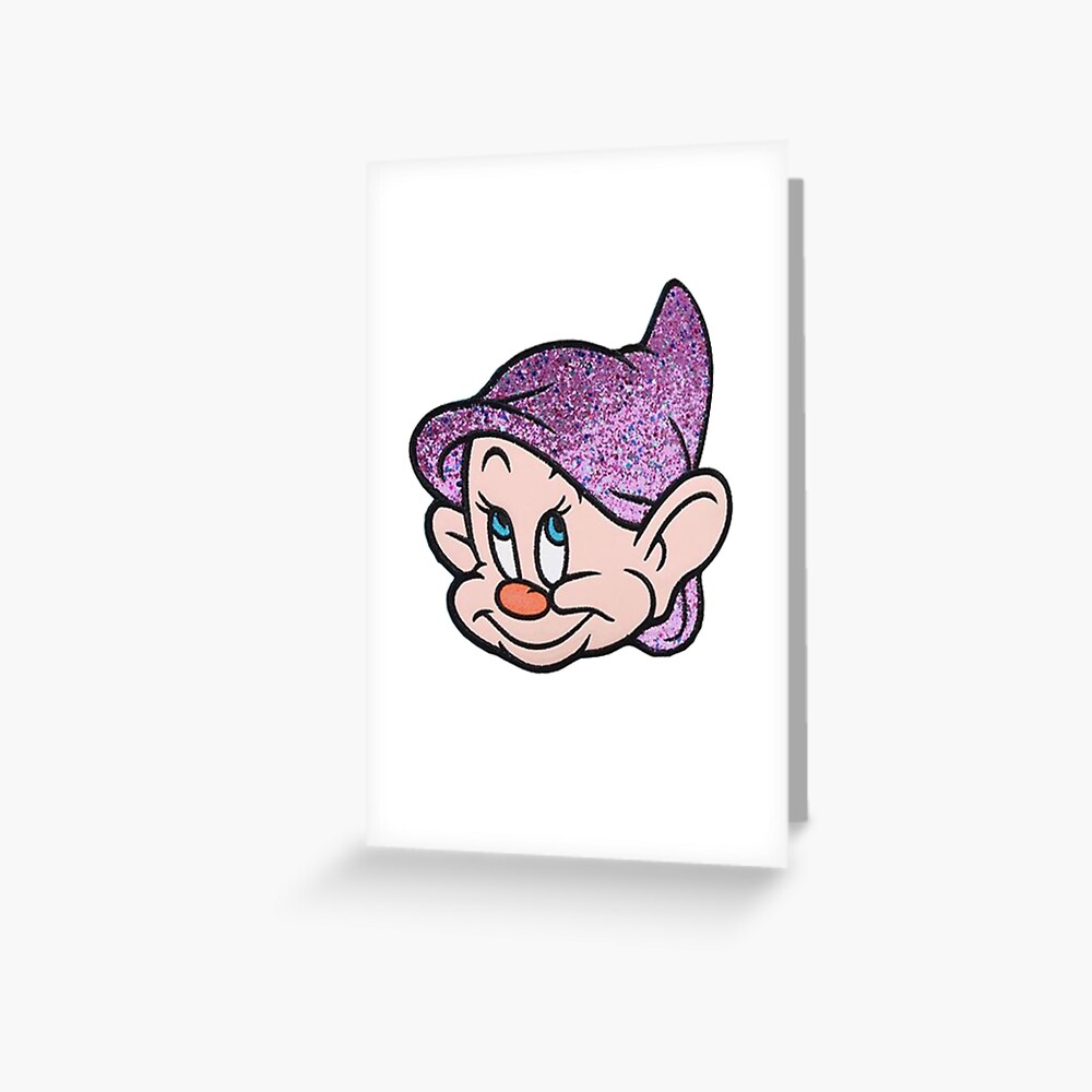 Dopey The Seven Dwarfs Greeting Card By Mayagibson Redbubble 