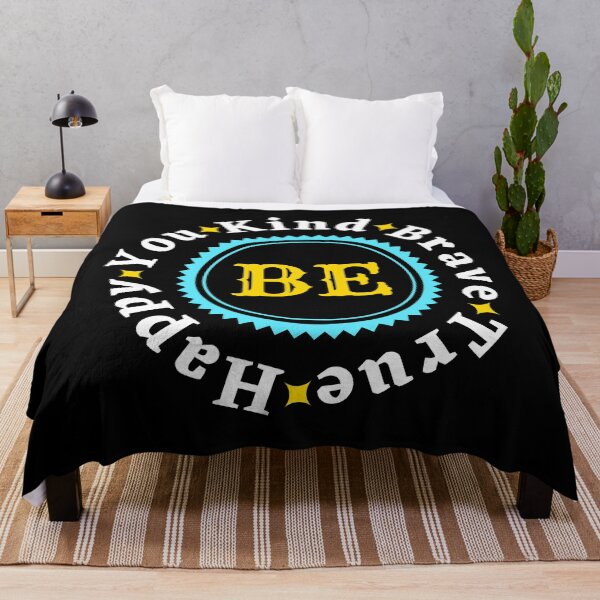 Item preview, Be Kind Be Brave Be True Be Happy Be You - Funny Motivational Quote | Funny Inspirational Words designed and sold by Delandor.