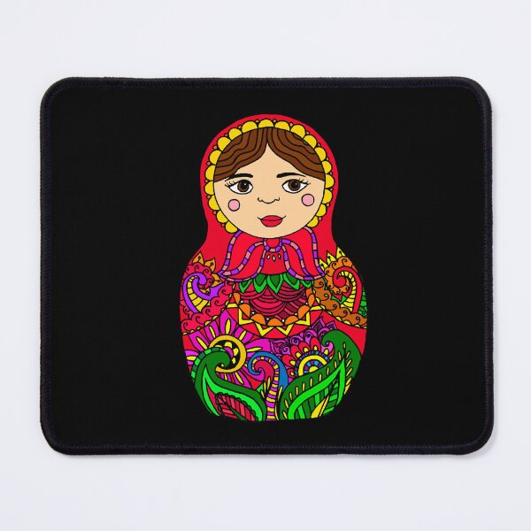 Item preview, Funny Gifts Nesting Doll - Red Palette Flowers Matryoshka Design designed and sold by Weissnat1982.