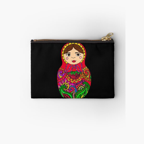 Item preview, Funny Gifts Nesting Doll - Red Palette Flowers Matryoshka Design designed and sold by Weissnat1982.