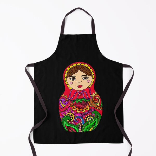 Item preview, Funny Gifts Nesting Doll - Red Palette Flowers Matryoshka Design designed and sold by Weissnat1982.