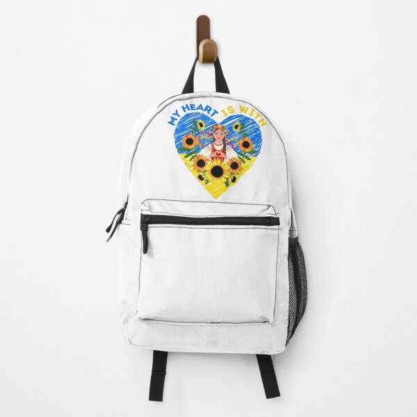 Item preview, My Heart Is With Ukraine Ukrainian Flag Traditional Women designed and sold by blackspiderkid.