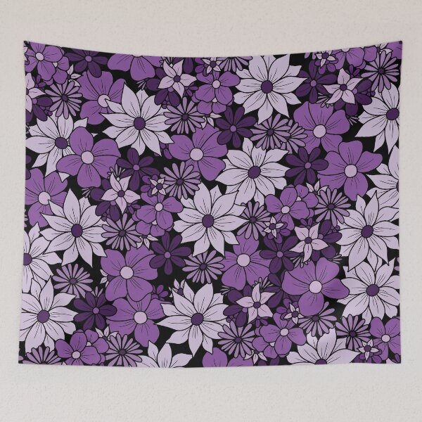 Item preview, Garabato de flor morada designed and sold by Pisicas.