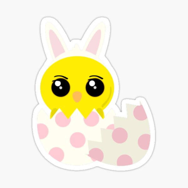 Coco Chick in bunny look Sticker
