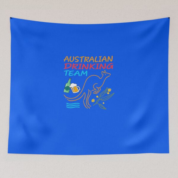 Item preview, Australian Drinking Beer Team , Funny Australia Country Drink Alcohol - Design illustration  Classic designed and sold by Khadijasdoser.