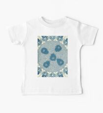 Swirly Vintage Oriental Bohemian Style Popular Floral Pastel Pattern Baby Tee