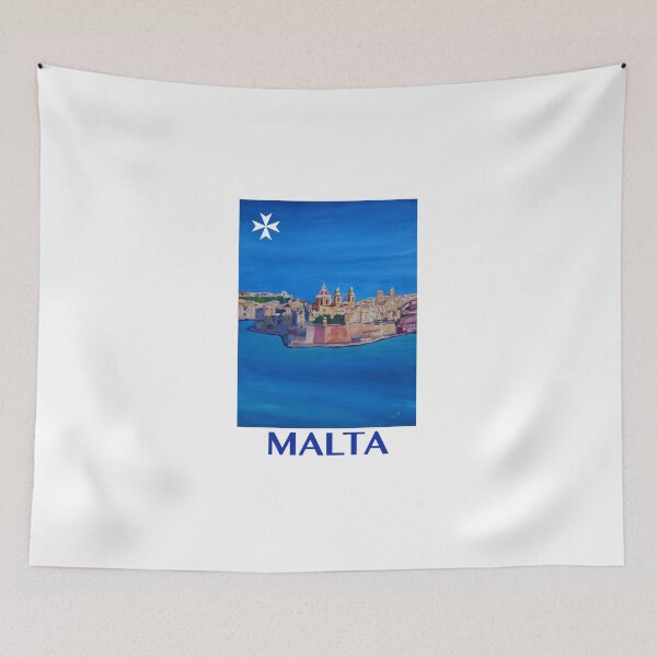 Item preview, Retro poster Malta Valetta designed and sold by artshop77.