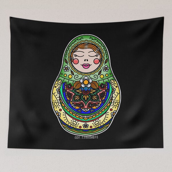 Item preview, Gifts For Women Russian Nesting Doll (2, Coloured) Peace Mom Dad Kid Toddler designed and sold by Weissnat1982.