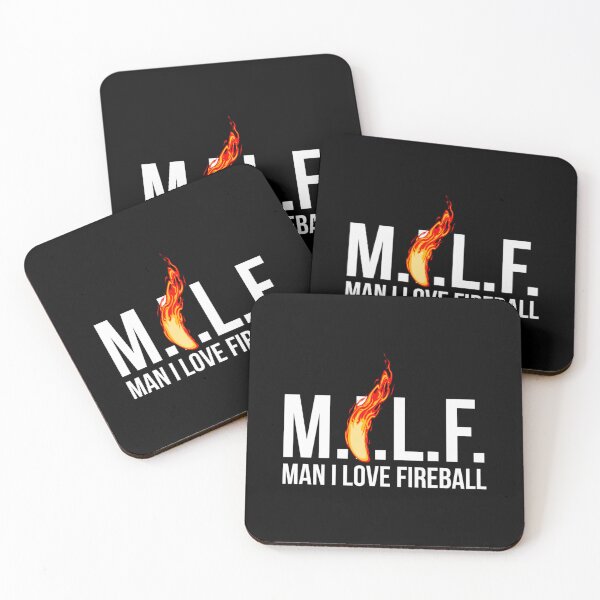 Item preview, Man M I L F I Love Fireball Gift designed and sold by ErionHoxhallari.