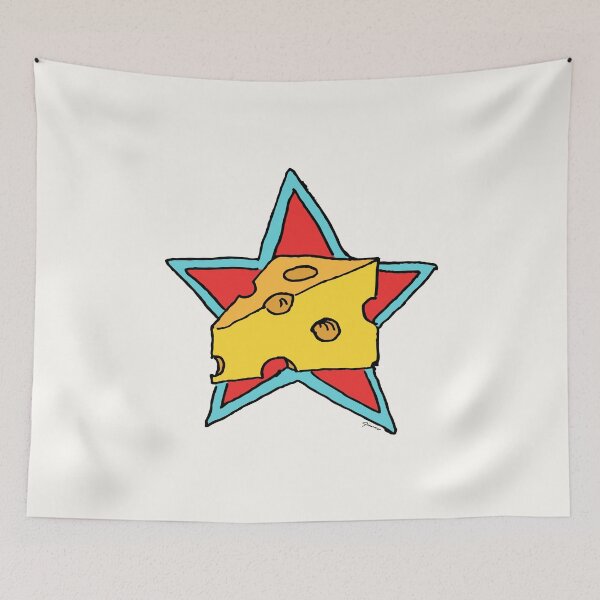 Item preview, Cheese Superstar Gourmet Food Cartoon designed and sold by ElJimmo.