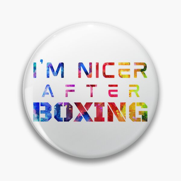 Item preview, I'm Nicer After Boxing watercolor designed and sold by Joanna-Asia.