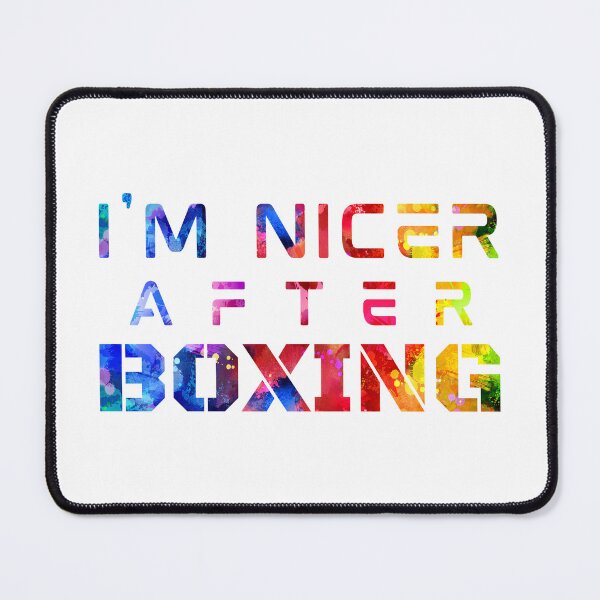 Item preview, I'm Nicer After Boxing watercolor designed and sold by Joanna-Asia.