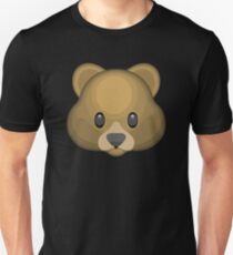 Bär Gesicht Emoji Slim Fit T-Shirt