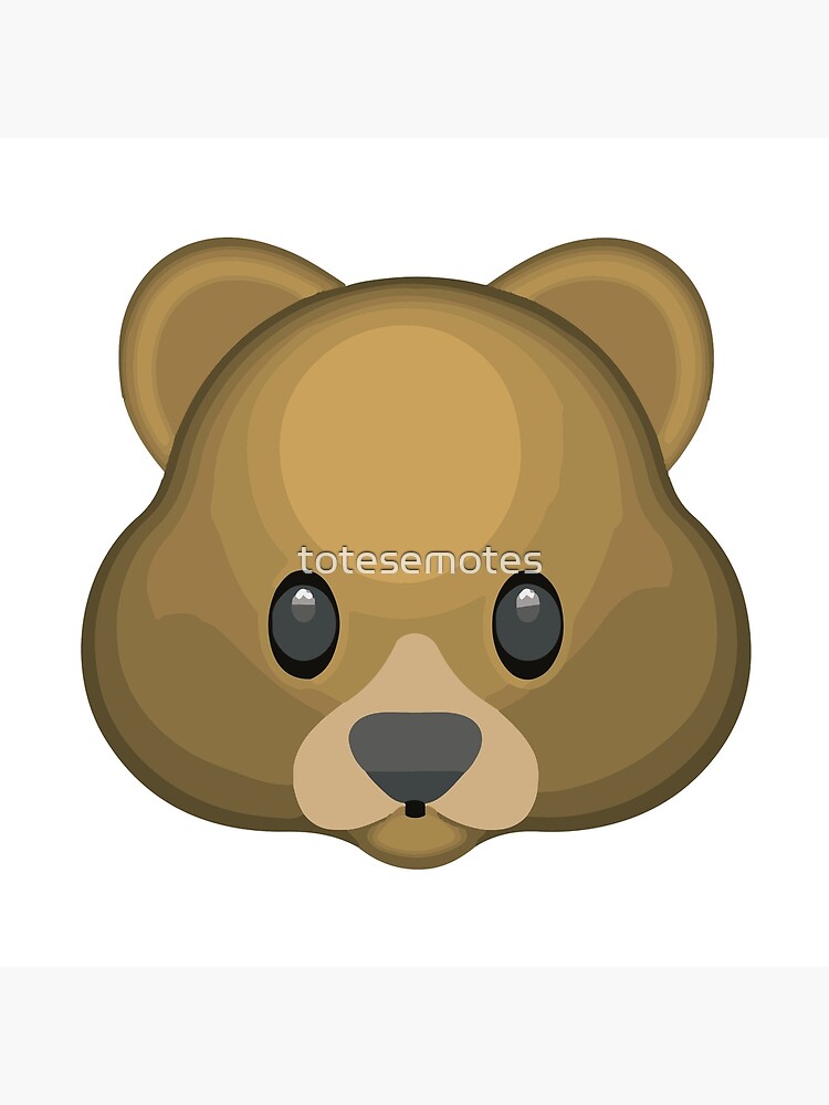 Coj n for Sale con la obra Emoji de cara de oso de totesemotes