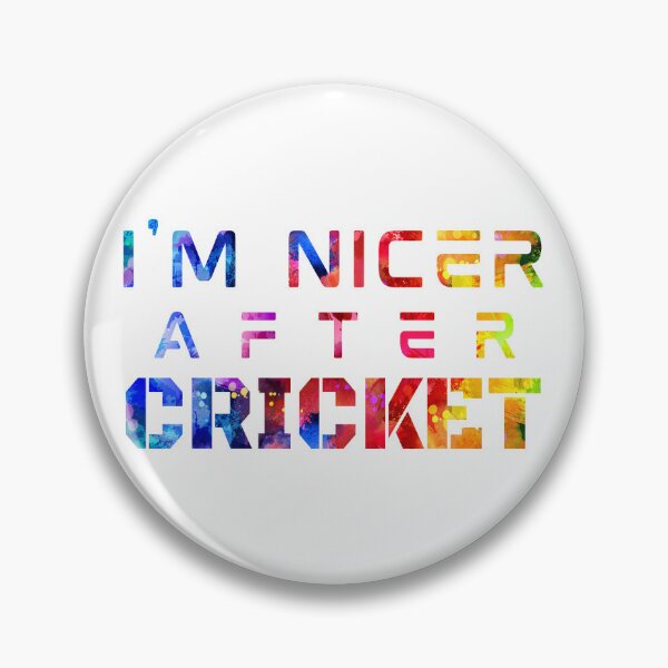 Item preview, I'm Nicer After Cricket watercolor designed and sold by Joanna-Asia.