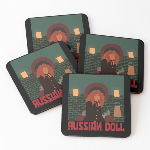 Item preview, Music Retro Russian Doll White Black Red With Deep V Neckline designed and sold by Weissnat1982.