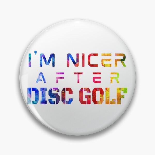 Item preview, I'm Nicer After Disc Golf watercolor designed and sold by Joanna-Asia.