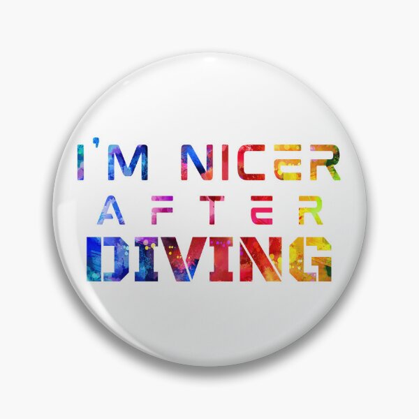 Item preview, I'm Nicer After Diving watercolor designed and sold by Joanna-Asia.