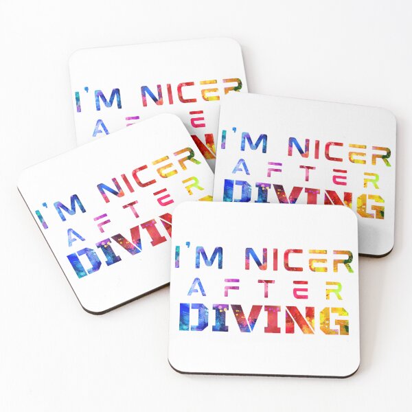 Item preview, I'm Nicer After Diving watercolor designed and sold by Joanna-Asia.