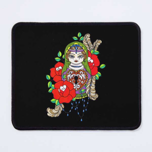 Item preview, Music Vintage Retro Russian Doll And Roses Softstyle Tee Nesting designed and sold by Weissnat1982.