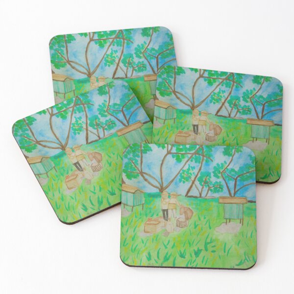 Item preview, Apiary with apiarist designed and sold by MartaTerkiewicz.