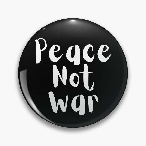 Item preview, Peace Not War. Text only design. White text. Handwritten designed and sold by JellyBeenzz.