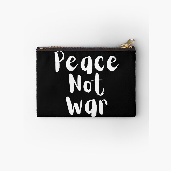 Item preview, Peace Not War. Text only design. White text. Handwritten designed and sold by JellyBeenzz.