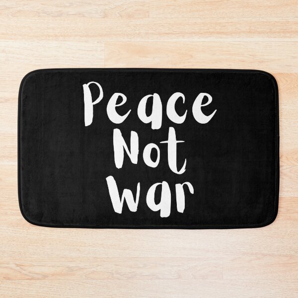 Item preview, Peace Not War. Text only design. White text. Handwritten designed and sold by JellyBeenzz.