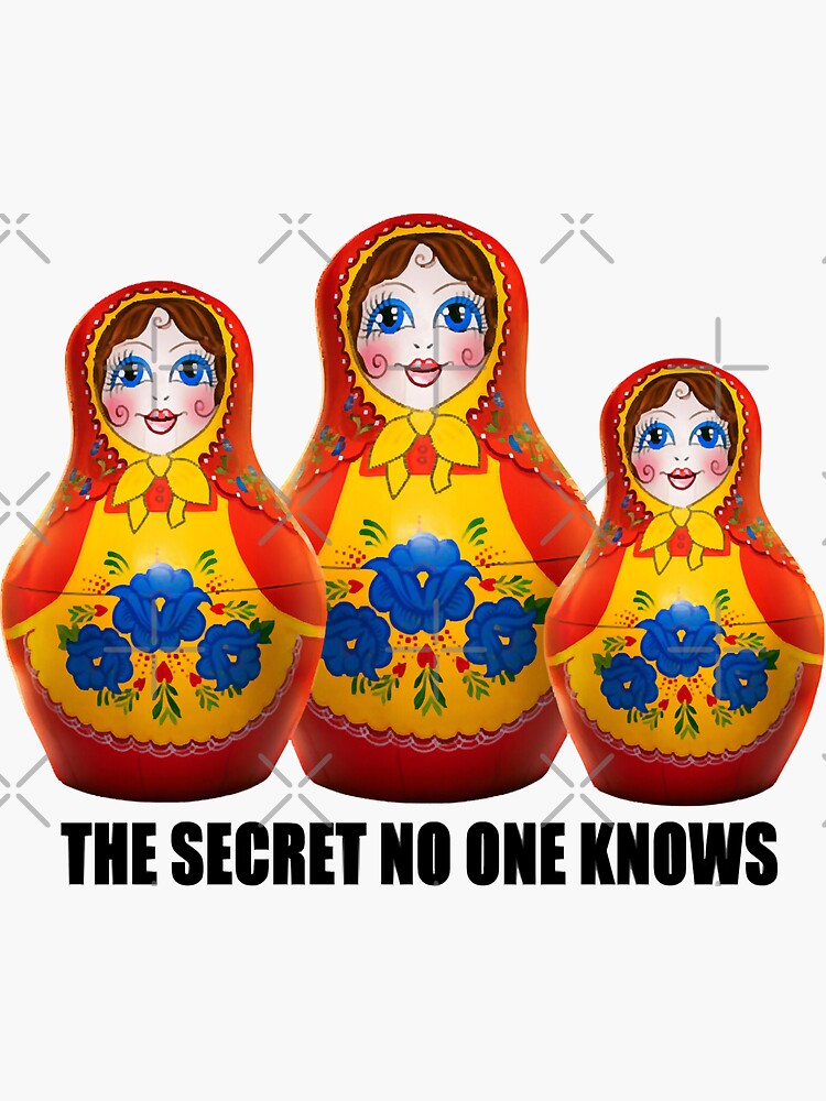 "People Call Me The Masked Singer Russian Nesting Dolls Softstyle Tee Nesting" Sticker by