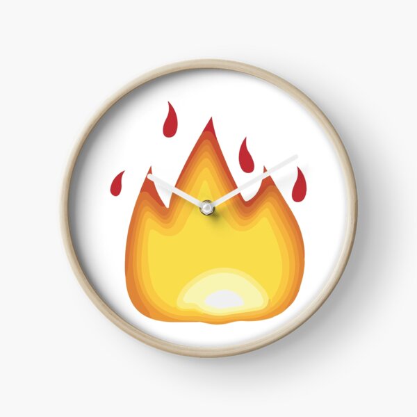 Fire Emoji Clocks Redbubble