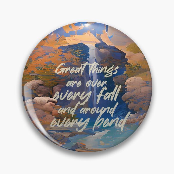 Item preview, Inspirational Quotes - Hiker - Nature -Waterfall designed and sold by CattlettArt.