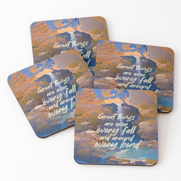 Item preview, Inspirational Quotes - Hiker - Nature -Waterfall designed and sold by CattlettArt.