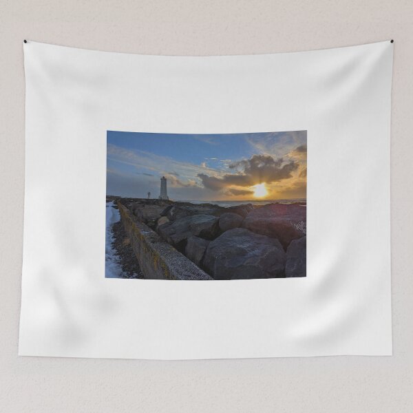 Item preview, Akranes lighthouse Iceland designed and sold by Kirstynmichelle.
